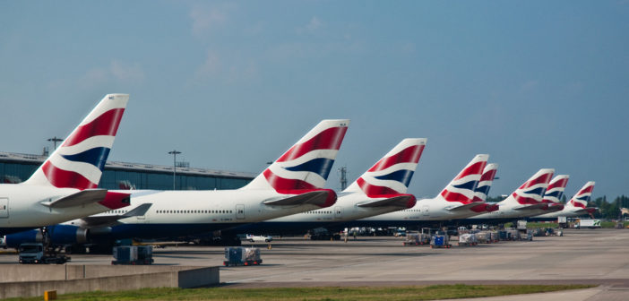 Aeroplanes at Heathrow Airport