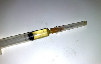 Heroin needle