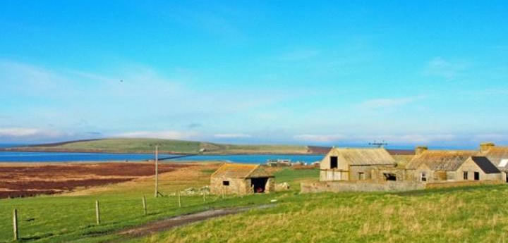 Littlequoy and Hunda in the Scottish Orkney Islands