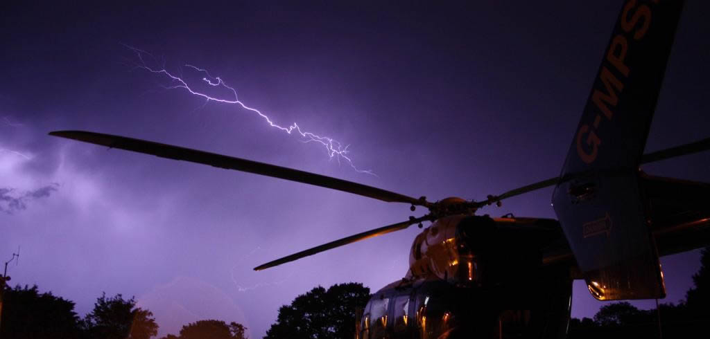 London lightning storm