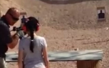 Girl accidentally shoot instructor with Uzi