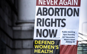 Pro-choice abortion demonstration