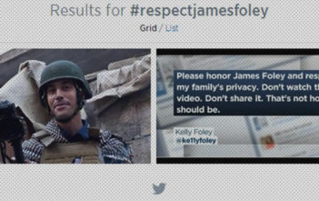 #RespectJamesFoley on Twitter
