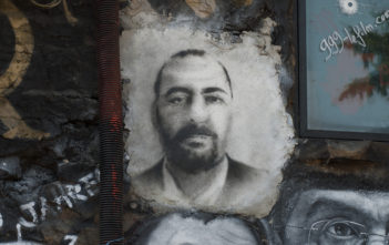 Graffiti Abu Bakr al-Baghdadi (Islamic State/ISIS)