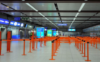 Luton Airport empty