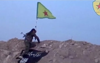 Kurds celebrate in Kobane