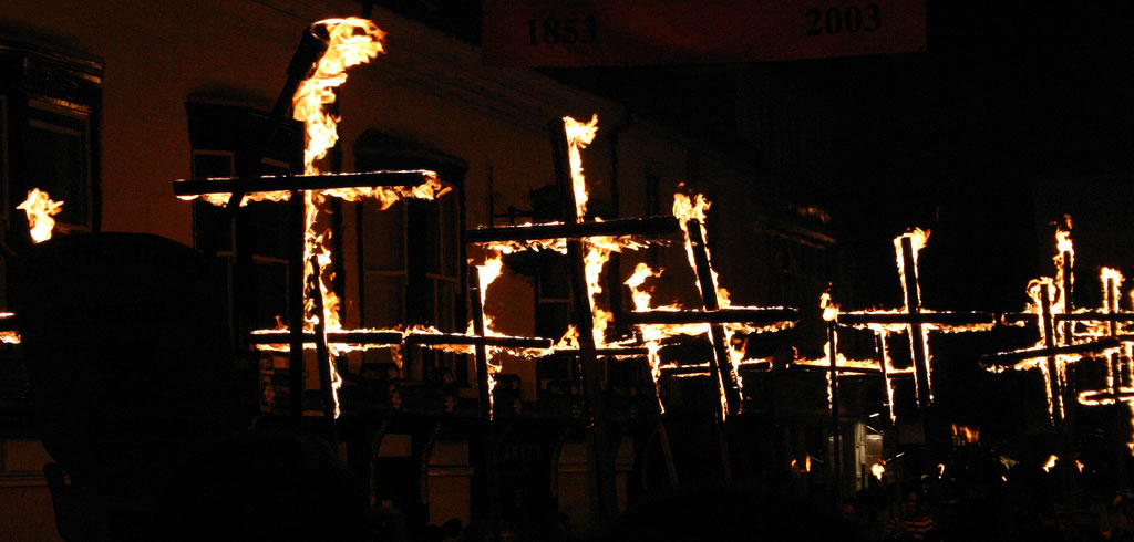 Fire crosses