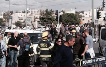 Car rams pedestrians in Jerusalem