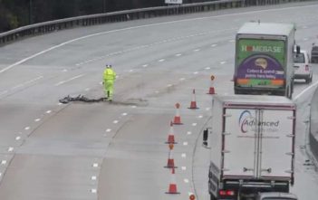 M25 road collapses