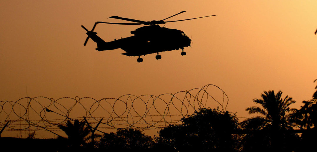 British military helicopter