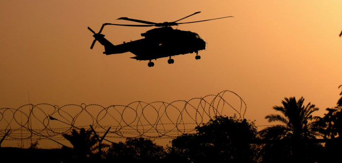 British military helicopter