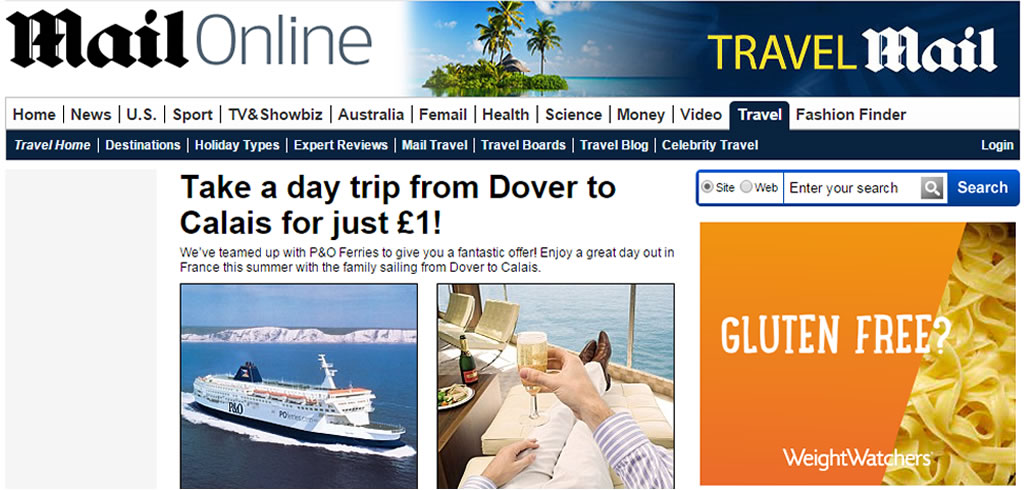 Daily Mail P&O offer