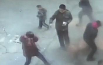 Manhole explosion in Chine