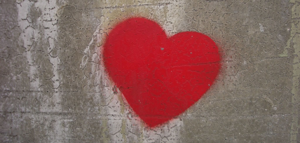 Heart graffiti