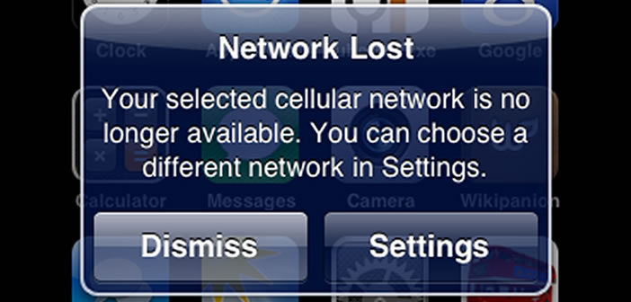 iPhone network lost