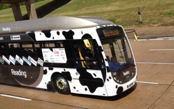 Cow manured-powered bus beats speed record
