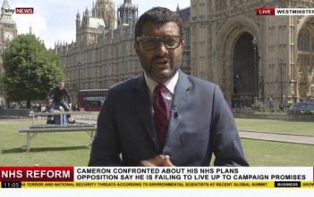 Sky News magic photobomb