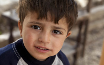 Syrian refugee boy