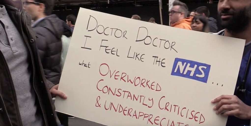 Junior doctors protest