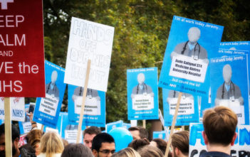 NHS junior doctors protest