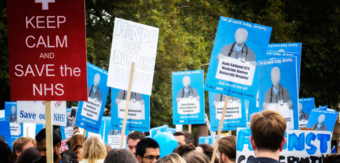 NHS junior doctors protest