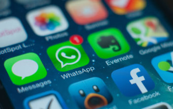 iPhone WhatsApp message