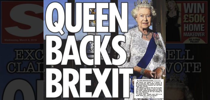 The Sun: Queen backs Brexit