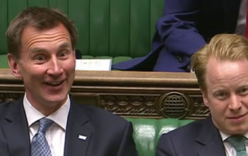 Jeremy Hunt fiddling