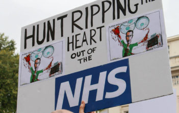 Protest in support of NHS junior doctors