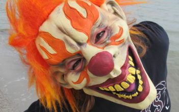 Scary clown mask