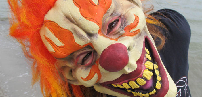 Scary clown mask