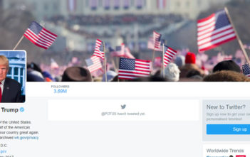 Donald Trump's @POTUS Twitter account