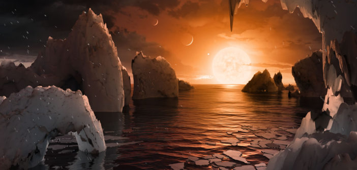 Illustration of Trapist-1 exoplanet