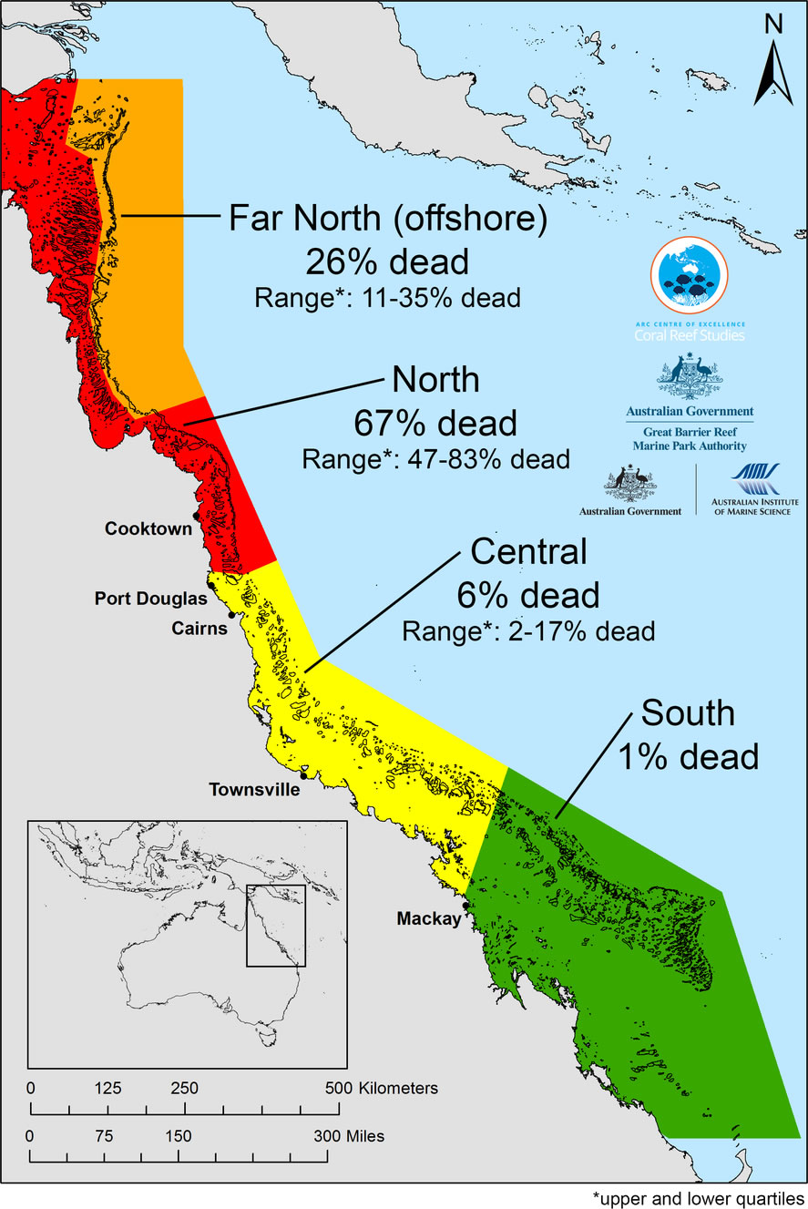 Great Barrier Reef coral bleaching