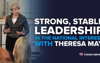 Conservative poster GE2017: "Strong and stable leadership"