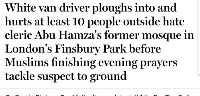 Daily Mail dehumanises victims of Finsbury attack