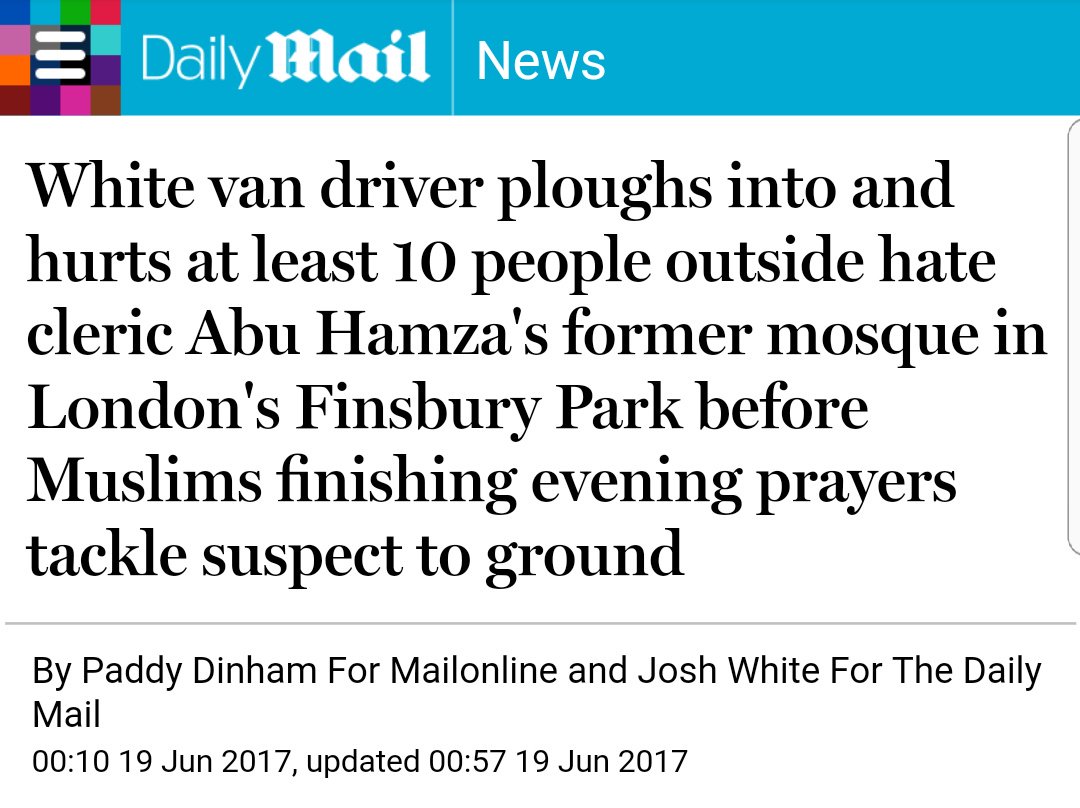 Daily Mail dehumanises victims of Finsbury attack