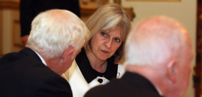 Theresa May in negotiations