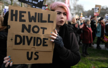 Anti-Trump protest in London, 2017