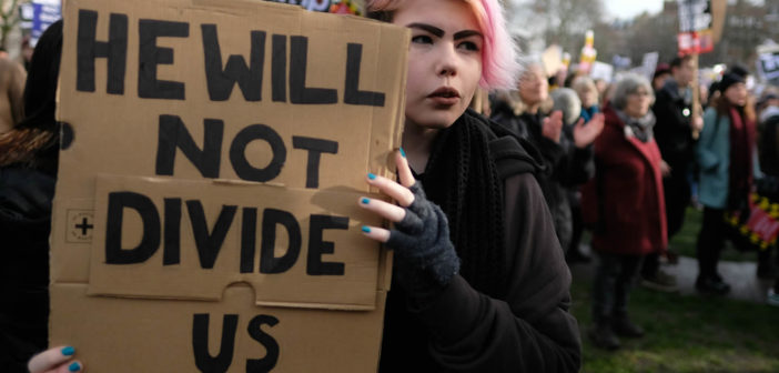 Anti-Trump protest in London, 2017