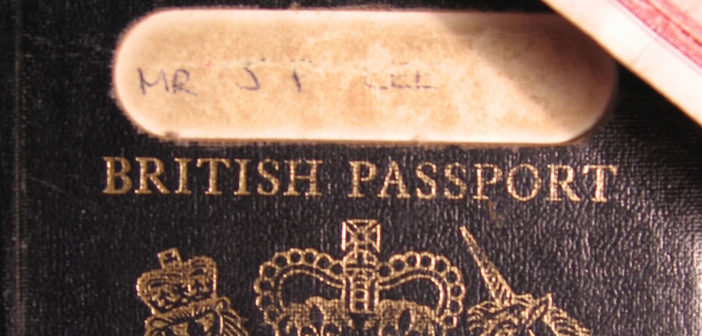 Blue British passsport