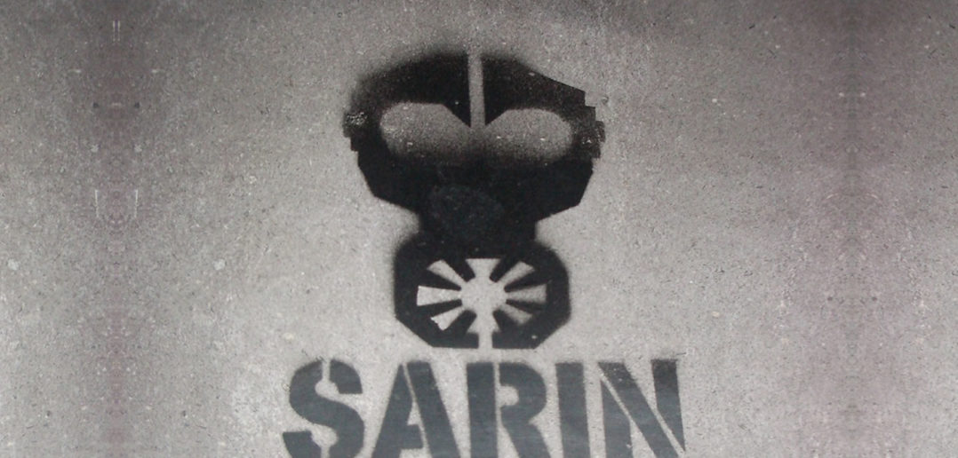 Sarin gas mask graffiti
