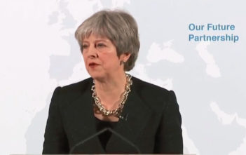 Theresa May speech about Brexit