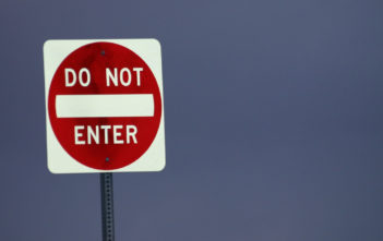 Do not enter sign / Immigration