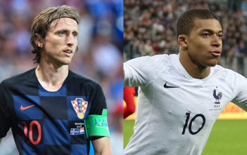 Luka Modric and Kylian Mbappe