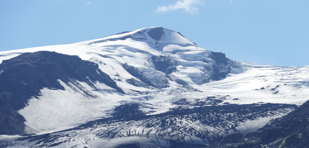 Eyjafjallajökull volcano in Iceland