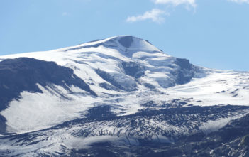 Eyjafjallajökull volcano in Iceland