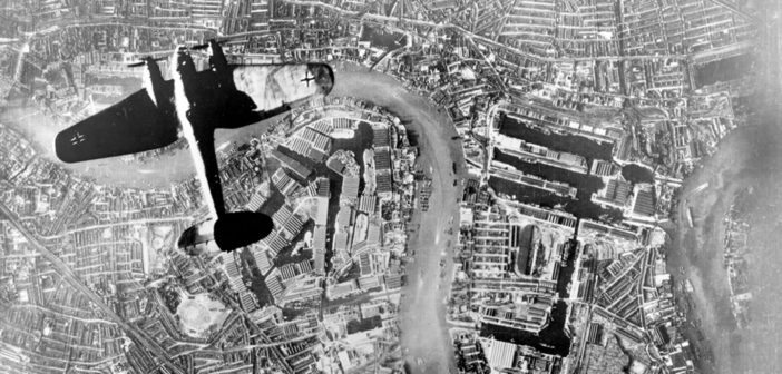 Luftwaffe over London during the Blitz