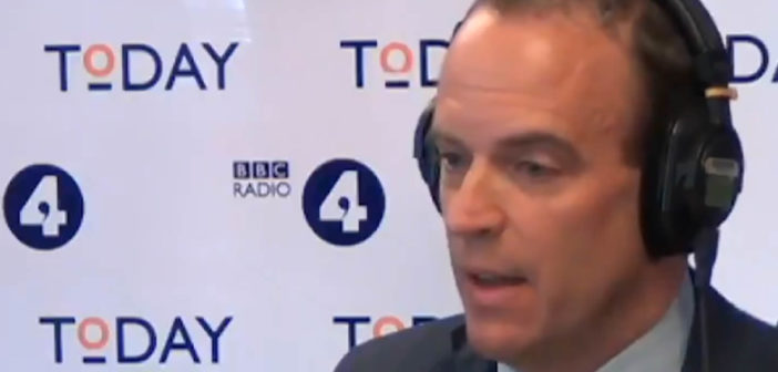 Dominic Raab lies on BBC Today programme