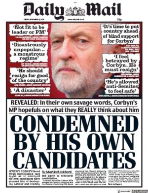 Daily Mail headline, November 15.